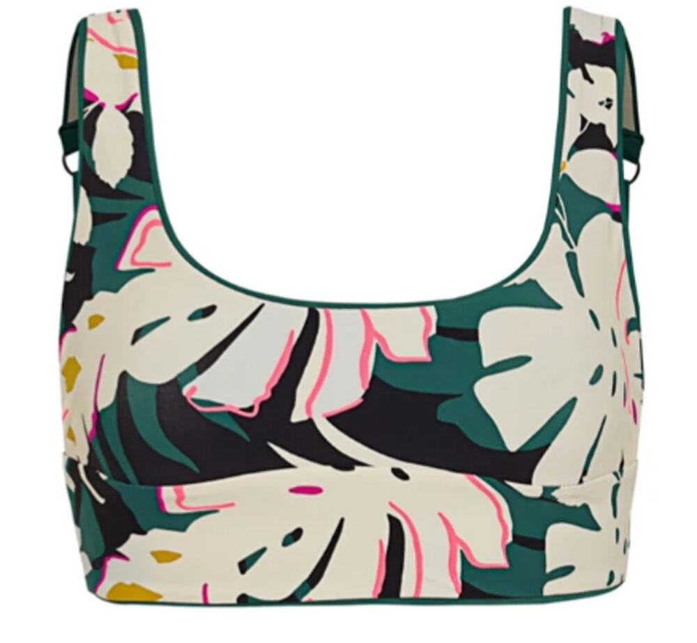 Maaji Brunswick Reversible Bikini Top - Green - Size S (NWOT)